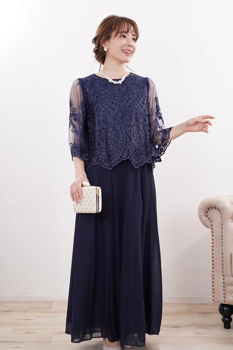 パールとお花モチーフのネックレス