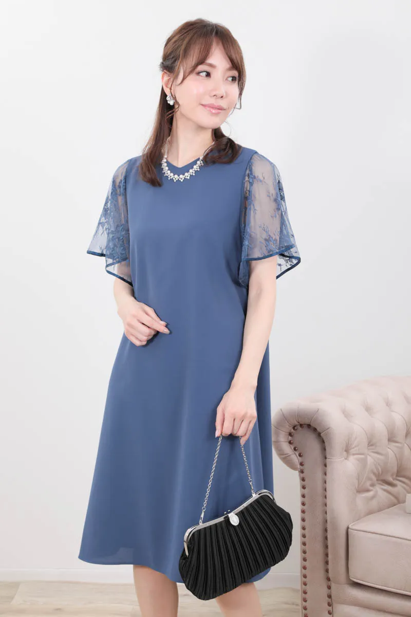 パールとシルバービジューのネックレス