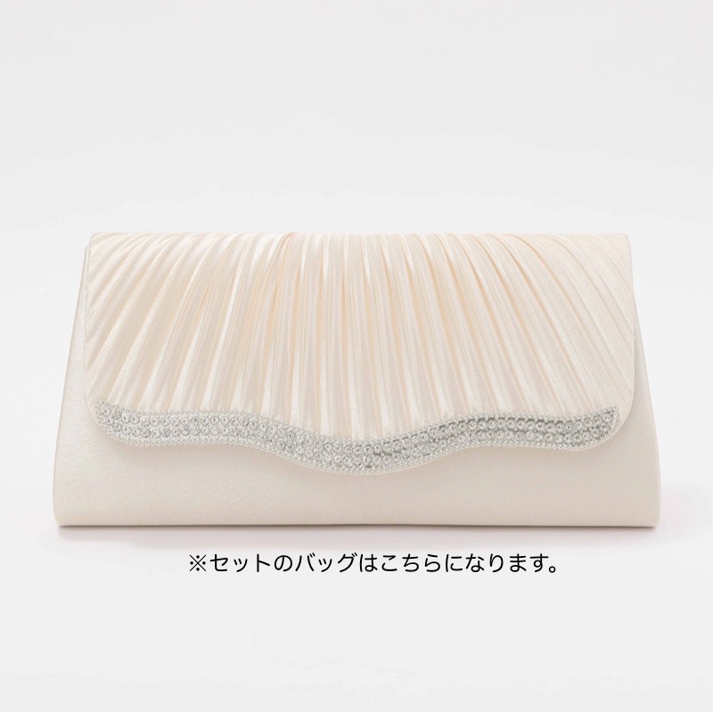 ブラックのビスチェ風ロングドレスコーディネートセット