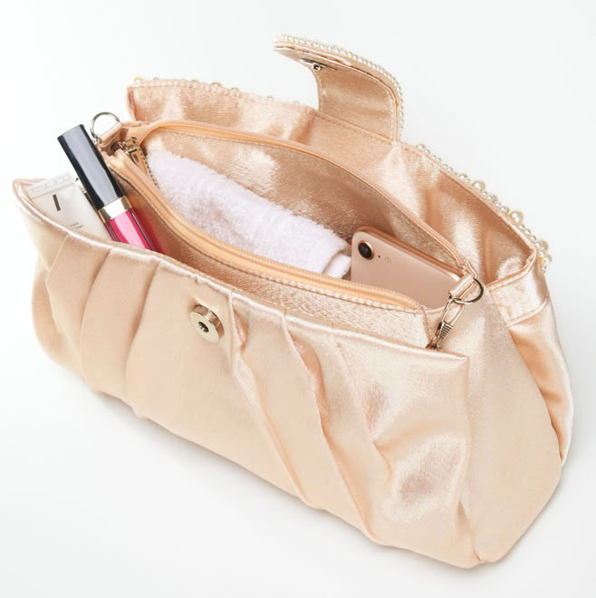 ネイビー×ブラックのレース切替パフスリーブドレスコーディネートセット