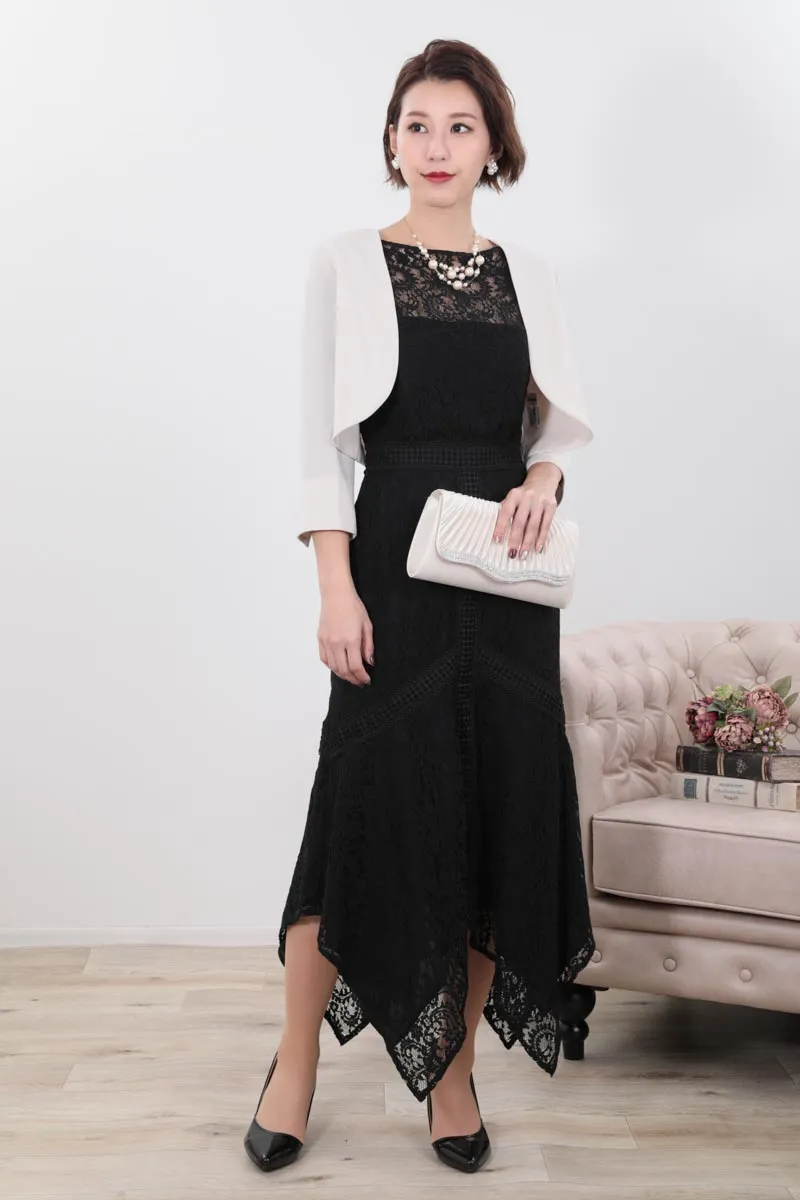 大小パールのゴールドワイヤーネックレス