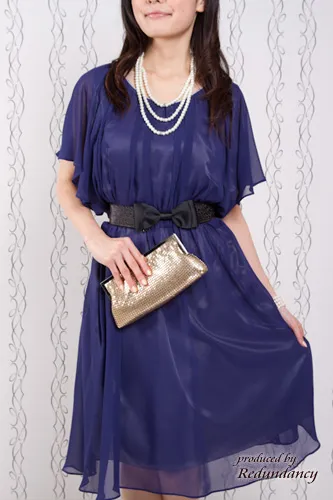 ブラックのリボンベルト