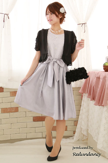 ブラックのジャケット風シフォンボレロ