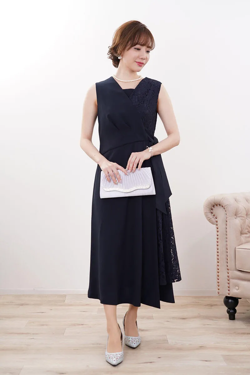 ダブルパールのラインストーンバングル(シルバー)