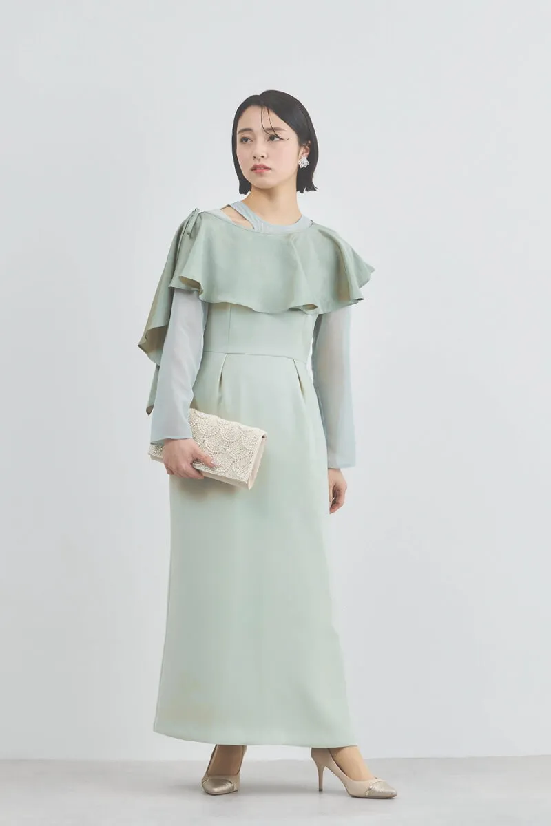 ミントのセットショールメニーウェイドレス