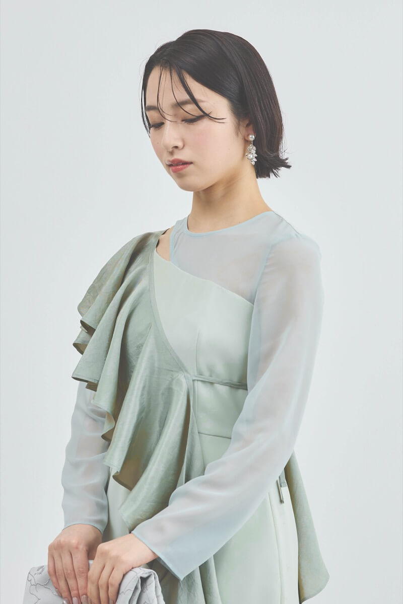 ミントのセットショールメニーウェイドレス