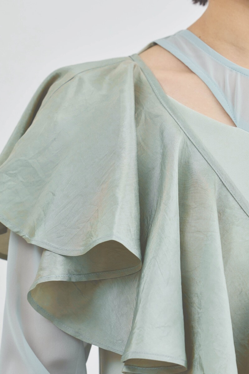 ミントのセットショールメニーウェイドレス