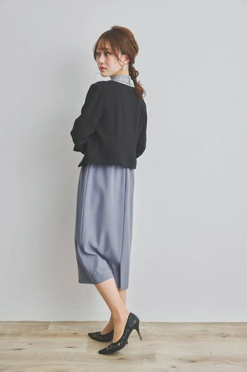 ブルーのビスチェデザインIラインドレス