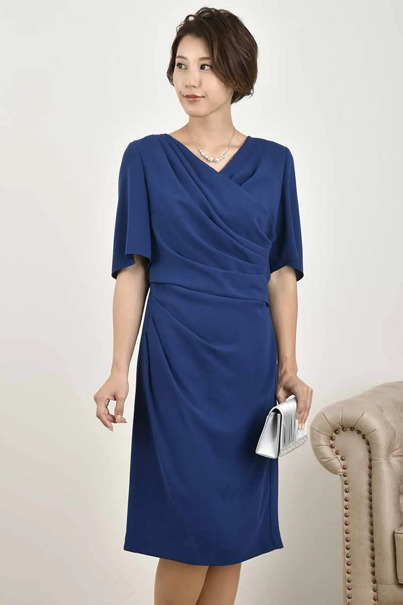 パールとビジューのツイストネックレス(シルバー)