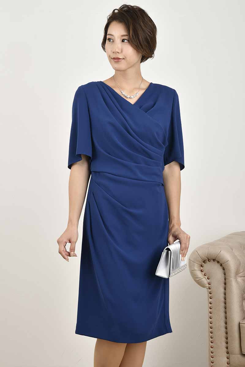 パールとビジューのツイストネックレス(シルバー)