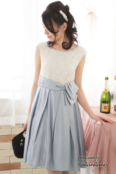 ホワイトパールとクリアビーズのコーム