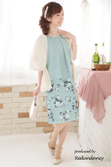 ホワイトパールとクリアビーズのコーム