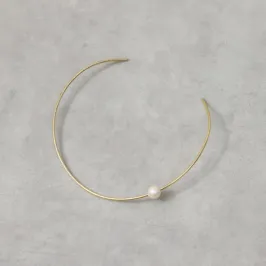 ポイントパールのゴールドチョーカー