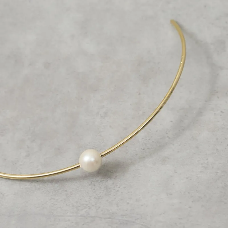 ポイントパールのゴールドチョーカー