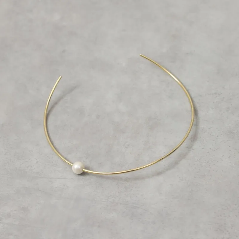 ポイントパールのゴールドチョーカー