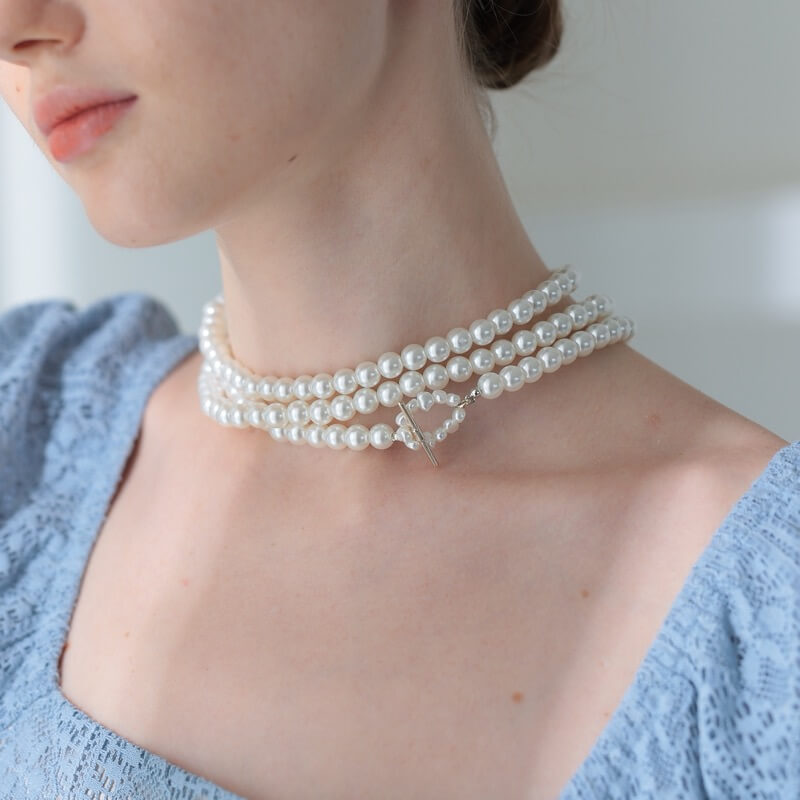 3wayロングパールネックレス