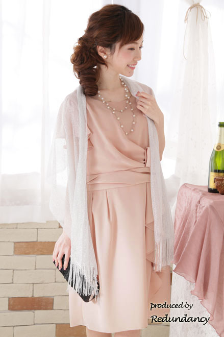 ホワイトパールとボールチェーンのロングネックレス