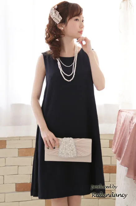 ホワイトパールの三連ロングネックレス