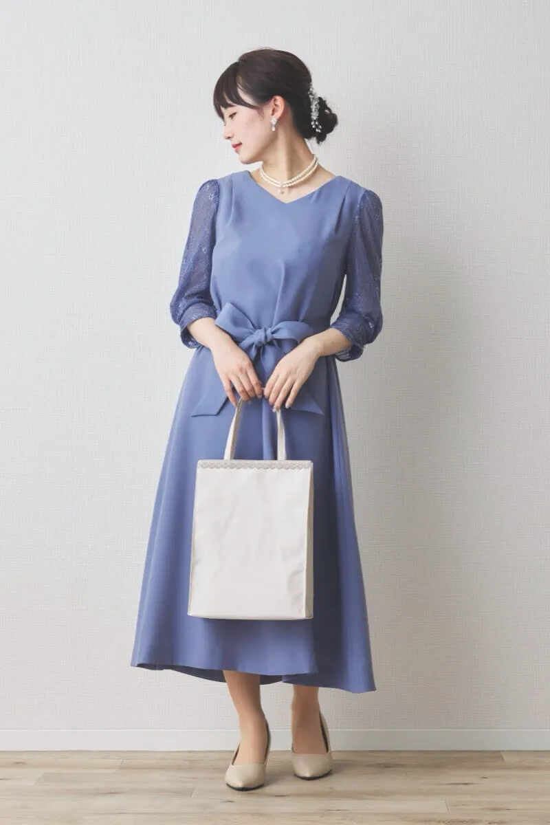 シャンパンゴールドのシャンタンサブバッグ