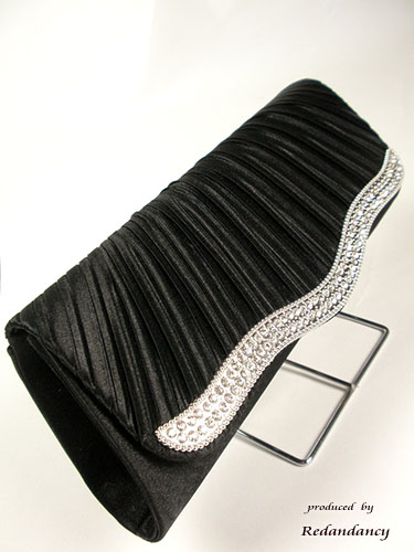 ネイビーのウエストビジューミモレ丈ドレスコーディネートセット