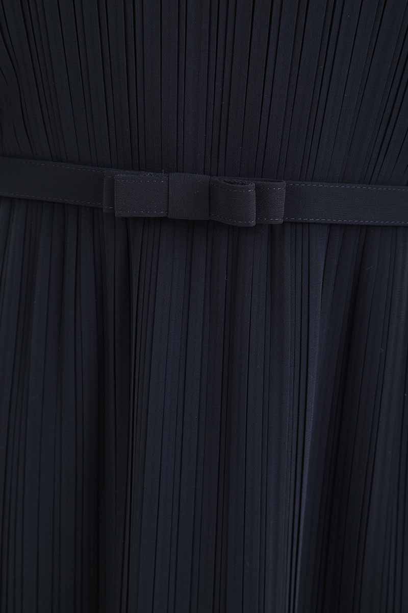 ネイビーのクラシックプリーツセレモニースーツセット