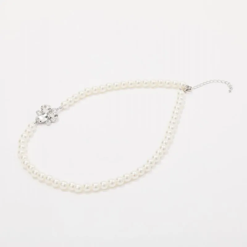 ラベンダーの切替えレースドレスコーディネートセット