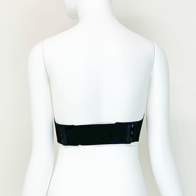 【LL/ブラック】ストラップレスノンワイヤーブラ