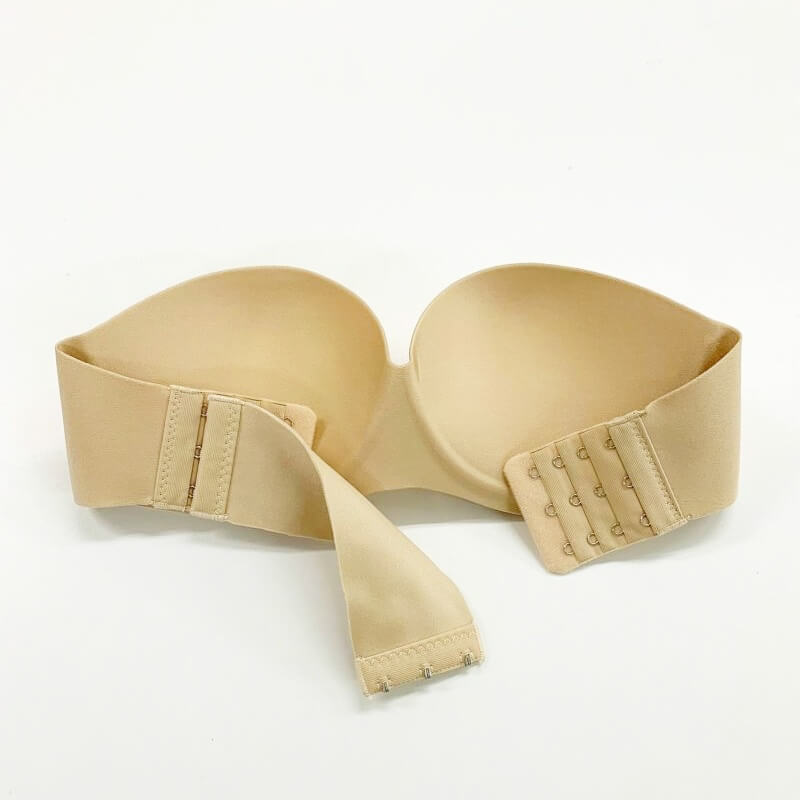 【LL/ベージュ】ストラップレスノンワイヤーブラ