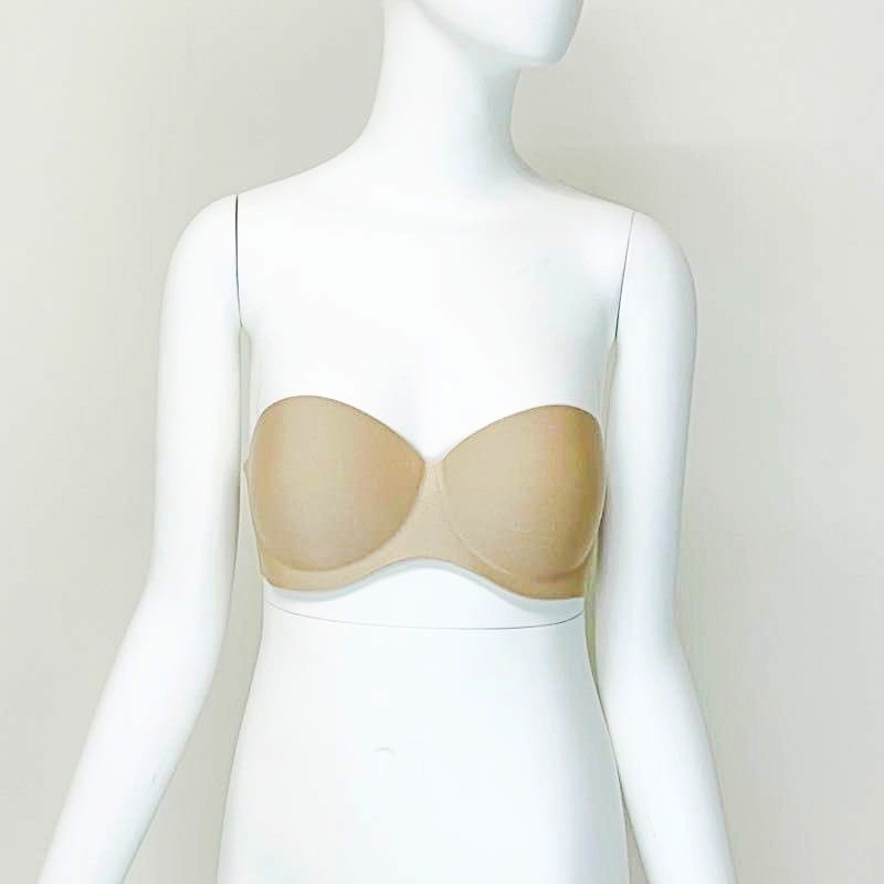 【LL/ベージュ】ストラップレスノンワイヤーブラ