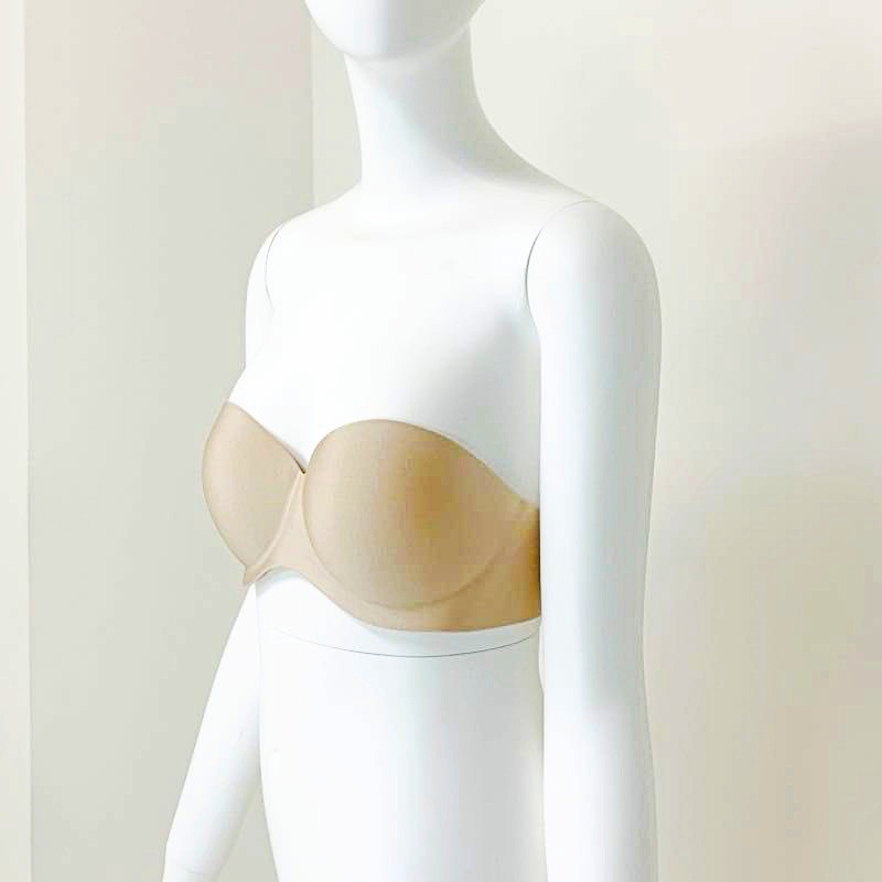 【LL/ベージュ】ストラップレスノンワイヤーブラ