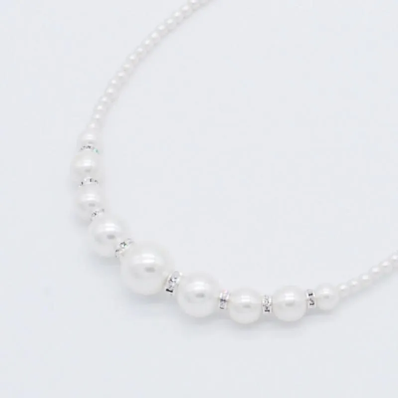 2連パールの3wayネックレス