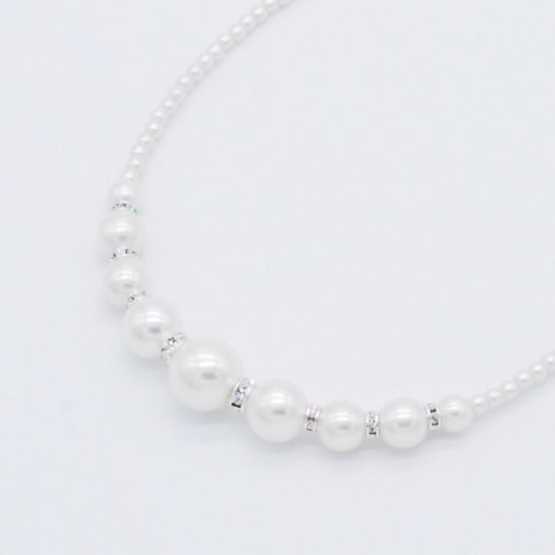 2連パールの3wayネックレス