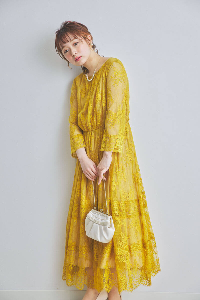 コットンパール×ビジューモチーフのイヤリング