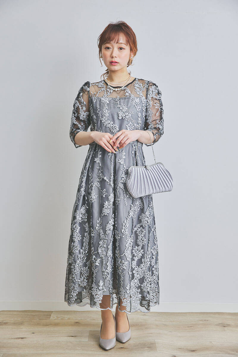 2連パールの3wayネックレス