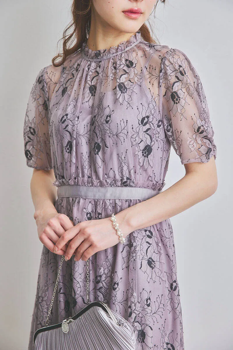 ホワイトパールとビジューのブレスレット