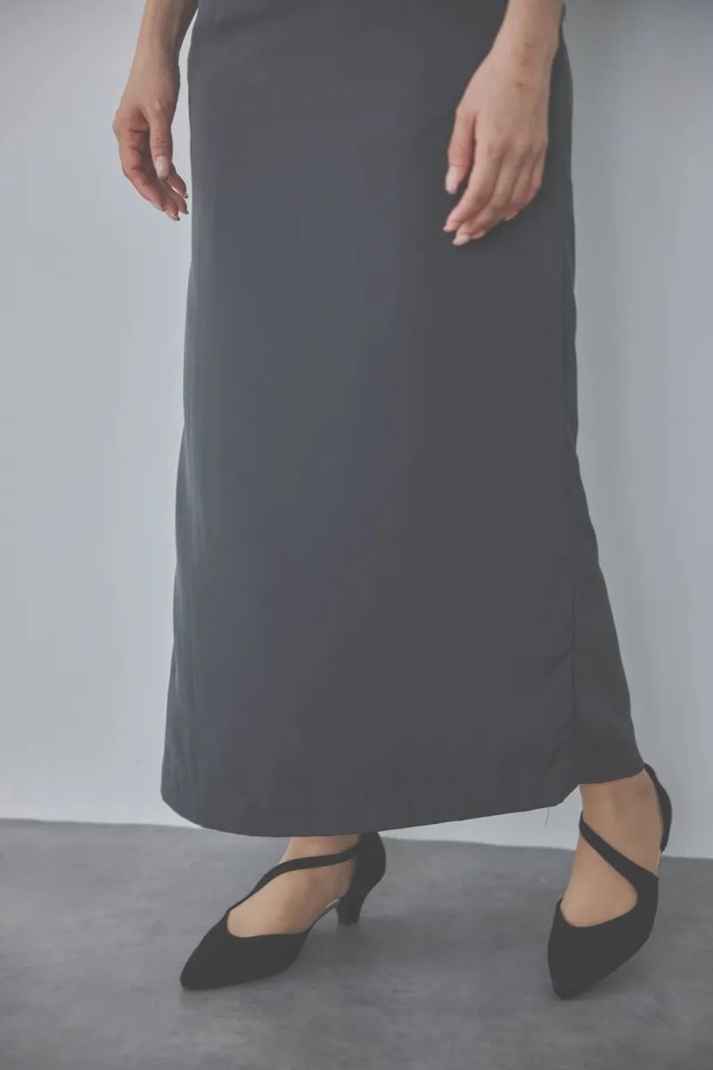 チャコールグレーのオフショルボレロIラインドレス