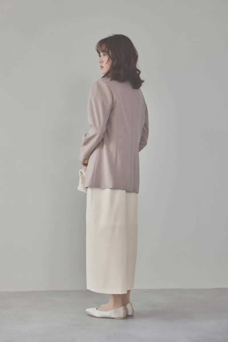 エクリュのボリューム袖Iラインワンピース