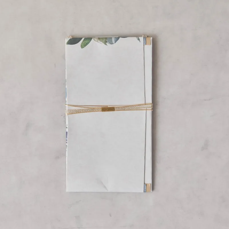 ブルーのボタニカルご祝儀袋