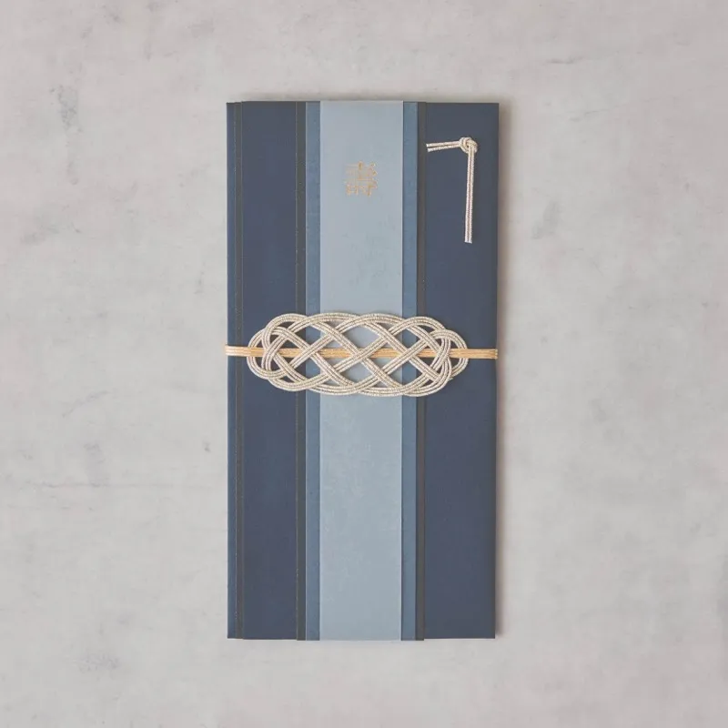 ネイビーのメンズスリム金封ご祝儀袋