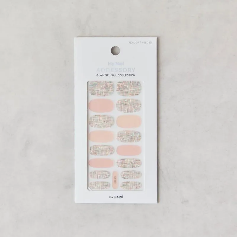 ネイルアートシール　ピンクツイード　the NAMIÉ