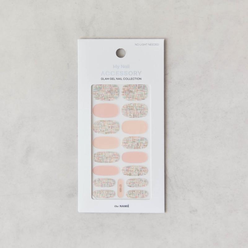 ネイルアートシール　ピンクツイード　the NAMIÉ