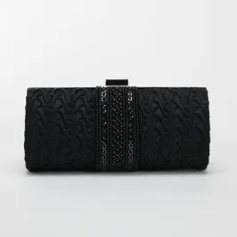 黒のエレガントフリルバッグ