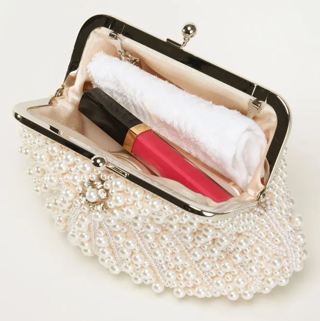パール付き貝殻型バッグ