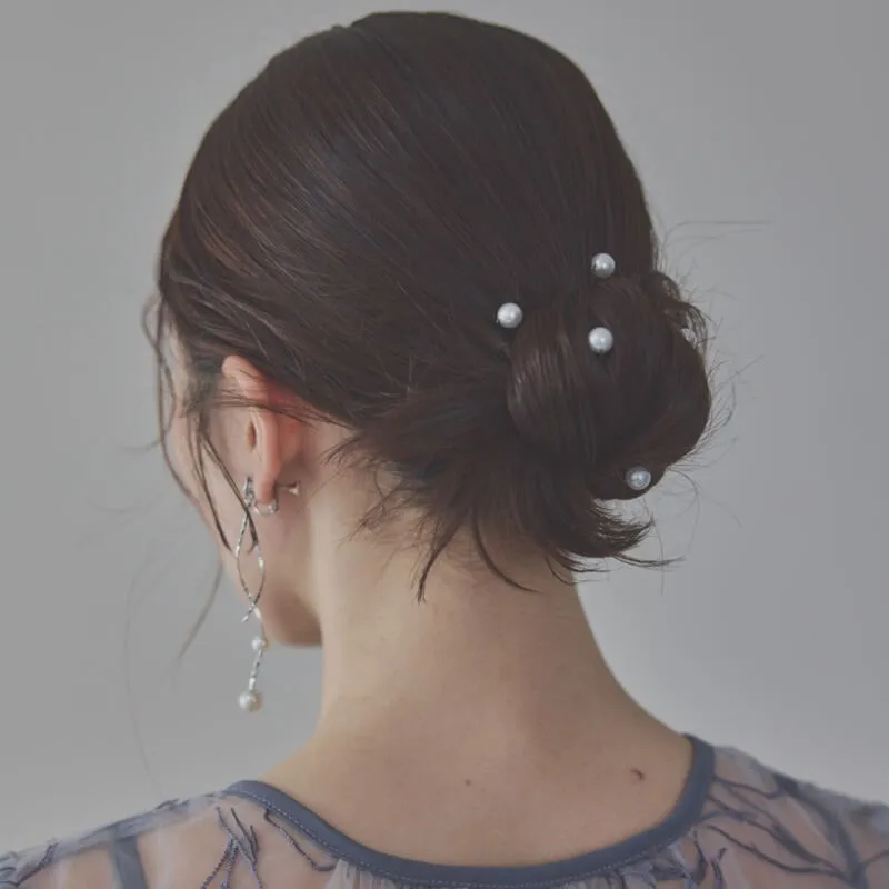 ホワイトミニパールのピン(10本セット)