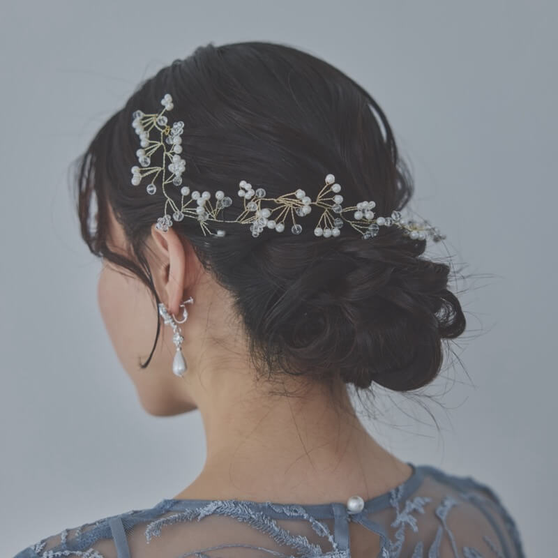 ミニパールのヘッドドレス