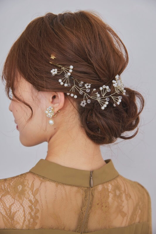 ミニパールのヘッドドレス