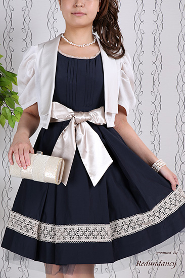 ホワイトパール大小編み上げネックレス