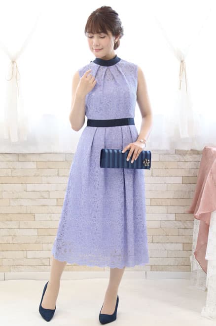 ラベンダーの総レースIラインドレス