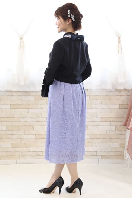 ラベンダーの総レースIラインドレス