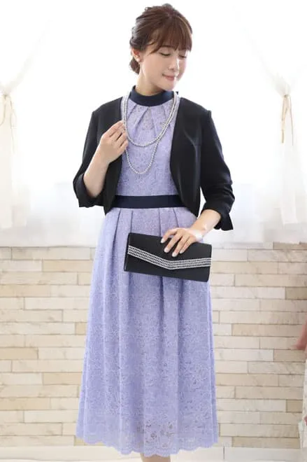 ラベンダーの総レースIラインドレス